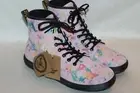 NEW! Dr Doc Martens Pink Suede Leather Rainbow Burst SHERIDAN Boots Sz 7 9