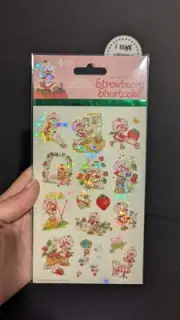 Strawberry Shortcake Prism & Glossy Sticker Pack (Light Pink Top)