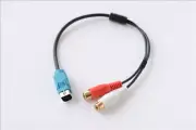 For Alpine Audio AUX Cable KCE-236B Audio Cable Auxiliary Adapter 2RCA 10-PIN