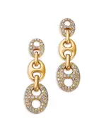 Bloomingdale's Fine Collection Diamond Pave Mariner Link Drop Earrings in 14K Yellow Gold, 1.35 tcw