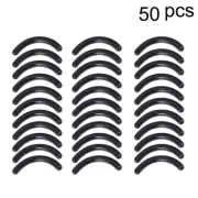 50pcs Refill Pads Black Eyelash Curler Replacement Eyelash Curler Pads for Girls