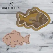 Fish Mini Cookie Cutter and Embosser - 3.4cm x 5.5cm