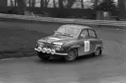 Jerry Larsson Lars Lundblad Saab 96 1968 Rally Car Motor Racing Old Photo 4