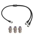F-Type RG6 Cable Splitter 3 Way Internet and TV 75Ohm Splitter Combiner F Male