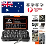 Professional 13-Piece Bolt Extractor Kit with Storage Case for Efficient Repairs
