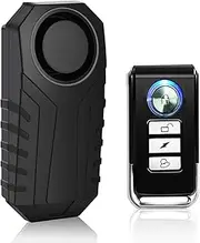 NEEWERS 113db Bicycle Alarm, Wireless Anti-Theft Burglar Security Alarm for Bike Motorcycle Car Mobility Scooter Vehicles Door Window, Super Loud and Waterproof (Remote Control Included)