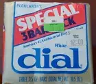 3pk Vintage Dial White Regular Bar Soap 3.5oz Foil Wrapper Antibacterial NOS USA