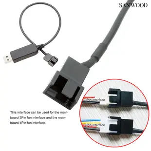 【3C配件】USB轉4Pin風扇升壓線 機箱風扇連接線 USB 12V轉5V電腦風扇電源線