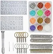 127Pcs DIY habet Resin Casting s Letter Numbers Crafts Making Acc ories DIY Making Keychain Art Resin Kits for Adults Beginner Multicolor367 One Size