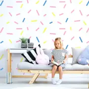 SPRINKLES Kids Room Wall Decor Stencil, Large Painting stencil, Walls, Floor etc