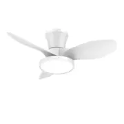 Quiet Ceiling Fan with LED Light DC motor 32 inch Large Air Volume Remote Con...