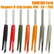 Road Bicycle Front Fork Supports C-clip Brake 700 * 23/25C Multi-Color Options