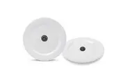 48 x 28cm Round Melamine White Dinner Plate Plates Birthday Wedding Party Cafe Pub
