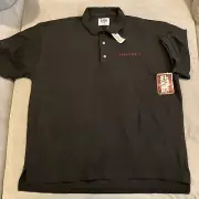 NWT - RARE - SKYWALKER RANCH - LEE SPORT - STAR WARS EPISODE 1 - BLACK POLO - XL