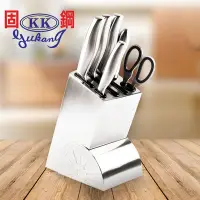 在飛比找Yahoo!奇摩拍賣優惠-固鋼主廚料理刀 一體成型醫療級420不鏽鋼刀具 六件組(贈磨