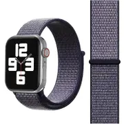 For Apple Watch SE (2nd Generation),40-mm Case,Nylon Watch Band,Fastener,Navy Blue