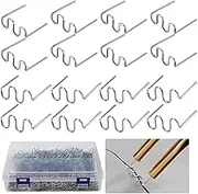 1000pcs Plastic Welding Staples, 2 Types Hot Staples for Decoration, Auto Repair, Architectural Modelling, Toy Manufacturing, Etc.