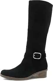 [Dansko] Dalinda Women's Super Stylish Tall Shaft Boot - Waterproof Leather and Construction with Rubber Outsole and Leather Stacked Heel for Long-Lasting Style in any Weather