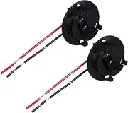 2pcs Korean Headlight Stand Car Automotive Accessory Vehicle Accessory Headlamp Bulb Holder Plastic Lamp Base Lamp Base Connector Bulb Holder Socket for Car Plastic Black