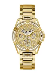 GUESS Gold Crystal Queen Watch
