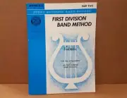 First Division Band Method Book Part 2 -Baritone B.C. New old Stock Bass Clef