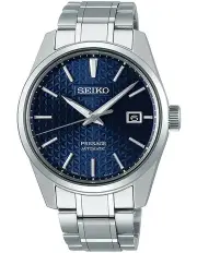 [Seiko] Presage Sharp Edge Series 39.3mm Blue Dial Silver Automatic Watch SPB167J