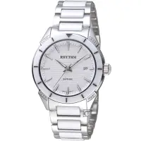 在飛比找Yahoo奇摩購物中心優惠-麗聲錶 RHYTHM 天使之心陶瓷腕錶(F1207T01)白