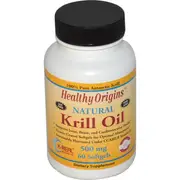 Healthy Origins Krill Oil Natural Vanilla Flavour 500mg 60 Softgels
