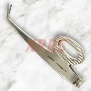 Set of 5 Barraquer Iris Scissors, 2-1/4", Angled 7mm Blades Blunt Points