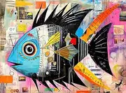 Angelfish Abstract - Best New 1000-Piece Jigsaw Puzzle for Adults - Vibrant Artistic Marine Design - Eco-Friendly Materials - Unique Gift - from Cross & Glory - Challenging Brain Teaser