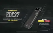 NITECORE EDC27 3000 Lumens Ultra Slim EDC Dual Output Tactical Flashlight Torch