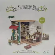 Robotime DIY Miniature LED Lighted House SIMON'S COFFEE (DG109) Model Kit
