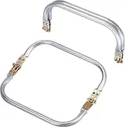 uxcell Metal Purse Frame 2Pcs, 7.1" Rectangle Lock Frame Kiss Lock Clasp Bag Frame Hardware Replacements for DIY Purse Handle Bag Making Sewing Craft Carpet