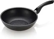 [Happycall] Induction Titanium Nonstick Wok Pan, Grey, PFOA-free, Skillet, Dishwasher Safe (26cm/10.2in)