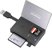 Simplecom CR309 3-Slot SuperSpeed USB 3.0 Card Reader with Card Storage Case