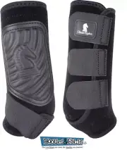 Classic Fit Equine Boots Horse Tack SMB Sport Medicine Front or Hind Black