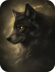 Black Wolf Iron On Transfer For T-Shirt + Other Light & Dark Fabrics #10