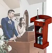 Lectern Podium Stand, Lectern Podium Stand,Lectern Podium Stand,Standing Podium Stand Wedding Pulpits for Churches, Teachers for Letcure/Restaurant/Reception, Multipurpose,