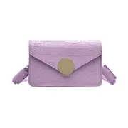 Alligator PU Leather Handbag Women Tote Woven Strap Small Underarm Shoulder Bag for Outdoor Shopping Traveling Ornaments