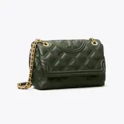 NWT Tory Burch Soft Fleming Convertible Shoulder Bag Crossbody handbag Sycamore