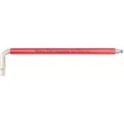 Wera 05022855001 Hex-Plus L-key with Ball End, 7/32" x 172mm (Red)