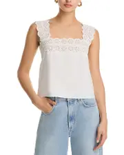 Frame The Eyelet Tank Top