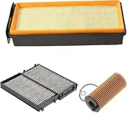 ZUXIM Air Cabin Oil Sets Filters, for BMW, X5 XDrive30d F15 X5 XDrive35d F15 3.0TDI-Oil 2013 On 13718518111 64316945586 11428507683 Cabin Air Filter