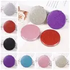 Shiny Round Makeup Mirror Folding Vanity Mirror Handheld Mirror Women