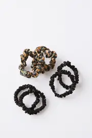 [Rubi] Rubi - Satin Scrunchie Pack - Leopard/black OS LEOPARD/BLACK