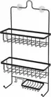 Black Shower Caddy Bathroom Storage Rack Holder Organizer Shelf Bath.