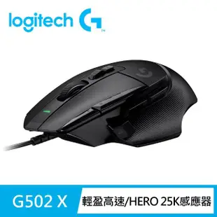 【Logitech G】G502 X 高效能電競有線滑鼠