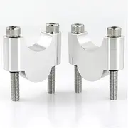 Handlebar Clip 22mm 7/8" Handlebar Fat Riser Mounting Risers Motorcycle for Honda VTR 1000F 1997-2005(Silver Riser 30mm)