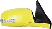 ZUXIM Car Exterior Mirrors, for Swift, 2005-2016 Mirror Outside Rearview with Electric Adjust 5 Wire Passenger Side Rear View Mirror Assembly(BLACK Right Yellow)