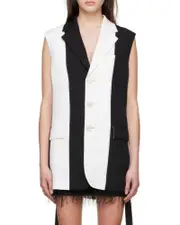 Marni Single-Breasted Vertical PanelledVest IT36 White